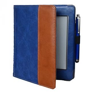 Kindle d01200 case Flip Cover for Kindle Touch (2012 Old Model) case, Folio Soft Cover for D01200 Kindle Touch ebook Reader Book case Pouch Bag Sleeve (Blue)