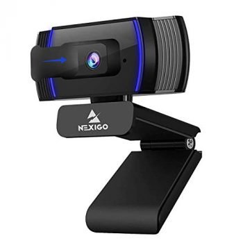 NexiGo N930AF Webcam with Software Control, Stereo Microphone and Privacy Cover, Autofocus, 1080p FHD USB Web Camera, Compatible with Zoom/Skype/Teams/Webex, PC Mac Desktop