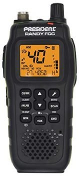 President Randy FCC Handheld or Mobile CB Radio with Weather Channel and Alerts