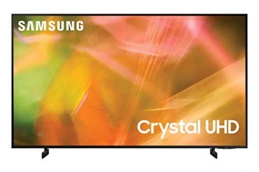 SAMSUNG 55-Inch Class AU8000 Series Crystal 4K UHD HDR Smart TV with Alexa Built-in, 3 HDMI Ports, Ultra Slim Design (UN55AU8000FXZA, 2021 Model)