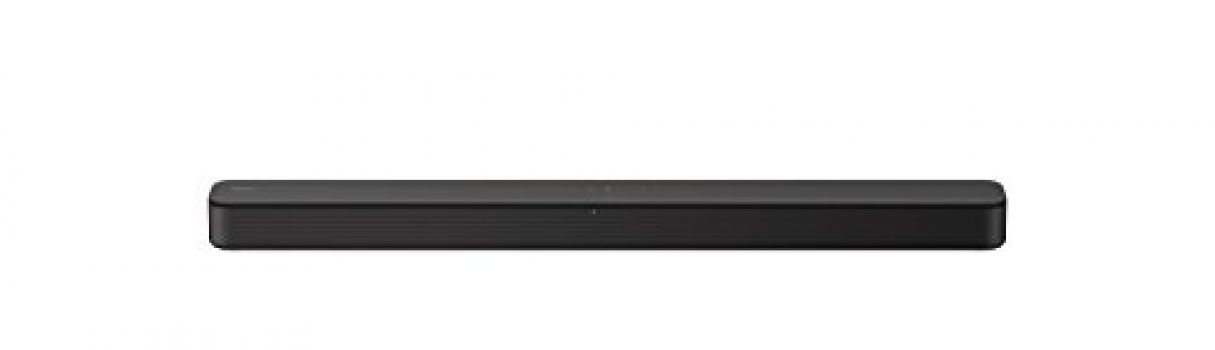 Sony S100F 2.0ch Soundbar with Bass Reflex Speaker, Integrated Tweeter and Bluetooth, (HTS100F), easy setup, compact, home office use with clear sound black