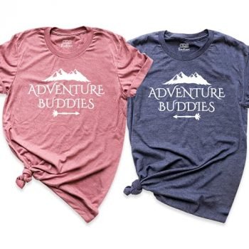 Adventure Buddies Couples Shirts, Matching Vacation Shirt, Summer Camp Shirt, Outdoor Shirt, Nature Trip Shirts, Travel Buddies Shirts, Couple Buddy Tee, Best Travel Shirts