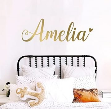 Girls Name wall Decal/Custom name sticker/Personalized Wall Decal/Nursery Baby Name Decal/kids name sticker