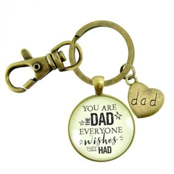 Gutsy Goodness Father Keychain You Are The Dad Gift From Adult Daughter Son