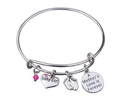 Mom Bracelet, Mom Daughter Charm Bracelet, Mother Bracelet, New Mom Gift, Shower Gift, Expecting Moms, Baby Girl