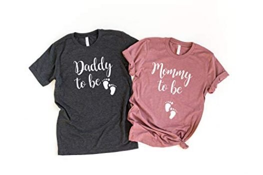 Mommy to be Shirt Daddy to be Couple Pregnancy Reveal New Dad Shirt New Mom Shirt