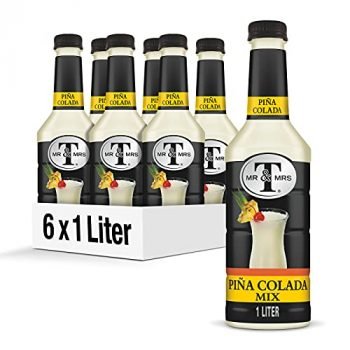 Mr & Mrs T Pina Colada Mix, 1 L bottles (Pack of 6)