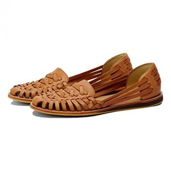 Nisolo Traditional Huaraches For Women - Designer Handmade Woven Leather Sandals with Rubber Sole