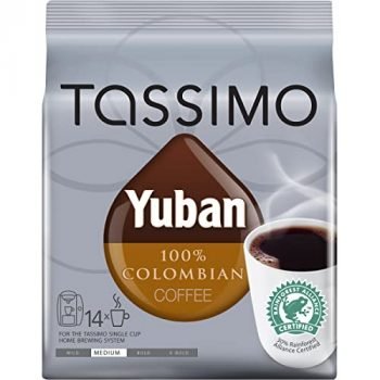 Tassimo Yuban 100% Colombian Medium Roast Coffee T-Discs for Tassimo Single Cup Home Brewing Systems (14 ct Pack)