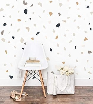 Terrazzo Wall Decals - Stones Wall Sticker Polka Dot