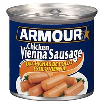 Armour Star Chicken Vienna Sausage, Canned Sausage, 4.6 OZ (Pack of 24)