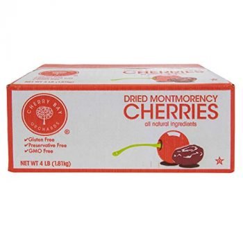 Cherry Bay Orchards - Dried Montmorency Tart Cherries (4 lb. box) - 100% Domestic, All Natural, Kosher Certified, Gluten Free, and GMO Free, No Additives