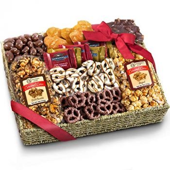 Chocolate Caramel and Crunch Grand Gift Basket for Father's Day, Holiday, Snack, Business, Office and Family