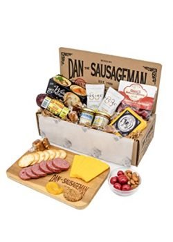 Dan the Sausageman's Denali Gourmet Gift Basket -Featuring Summer Sausage, Wisconsin Cheese and Dan's Quality Chocolate Covered Cherries.