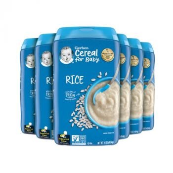 Gerber Baby Cereal 1st Foods, Rice, 16 Ounce (Pack of 6)