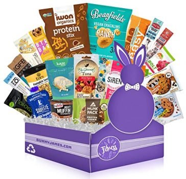 High Protein Fitness Snack Box: Premium Mix of Healthy Gourmet Protein Snacks On The Go Meal Replacements,Great Fitness Care Package Gifts for Men!