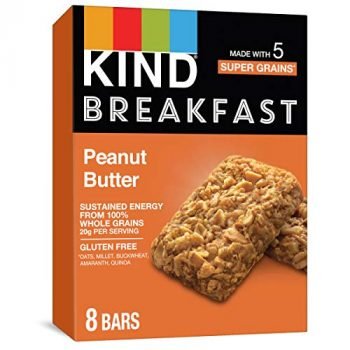 KIND Breakfast Bars, Peanut Butter, Gluten Free, 1.76oz, 32 Count