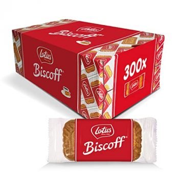 Lotus Biscoff Cookies – Caramelized Biscuit Cookies – 300 Cookies Individually Wrapped – Vegan,0.2 Ounce (Pack of 300)