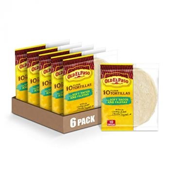 Old El Paso Flour Tortillas, For Soft Tacos and Fajitas, 10 ct., 8.2 oz (Pack of 12)