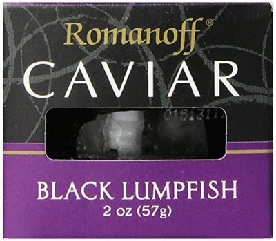 Romanoff Caviar, Black Lumpfish, 2 Oz., (Pack of 3)