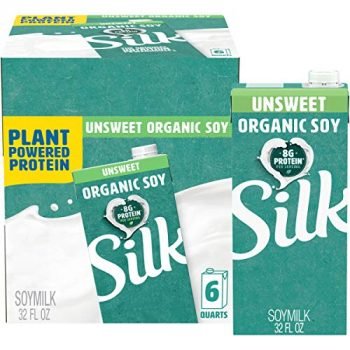 Silk Unsweetened Organic Soymilk, 32-Ounce Aseptic Cartons (Pack of 6)