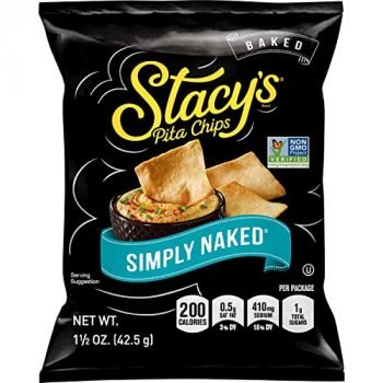 Stacy's Simply Naked Pita Chips, 1.5 Ounce Bags (Pack of 24)