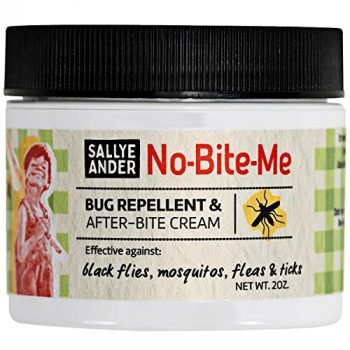 Sallye Ander “No-Bite-Me” All-Natural Bug & Insect Repellent - Anti Itch Cream - Safe for Kids and Infants - Repels Mosquitoes, Black Flies, Fleas, and Ticks - 2 oz