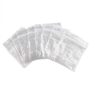 100pc Self Locking 2 x 2 Plastic Bags 2mm Thick All Purpose Storage Baggies