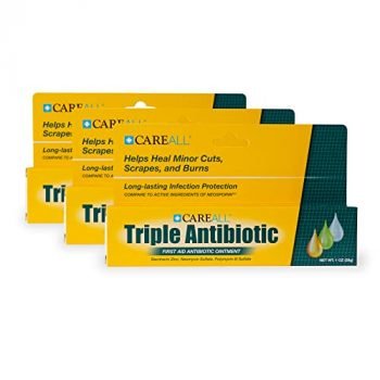 (3 Pack) CareALL® 1oz Triple Antibiotic Ointment, First Aid Ointment for Minor Scratches and Wounds and Prevents Infection, Compare to The Active Ingredients of Leading Brand