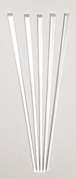 5 Pcs 3/16” Diameter x 24” Long Clear Acrylic Plexiglass Plastic Rod - .1875" Dia - 4.76mm