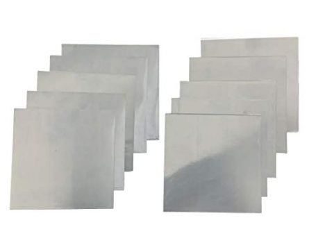 99.9% Pure Zinc Zn Sheet Plate Metal Foil 140x140mm 0.2mm 10pcs