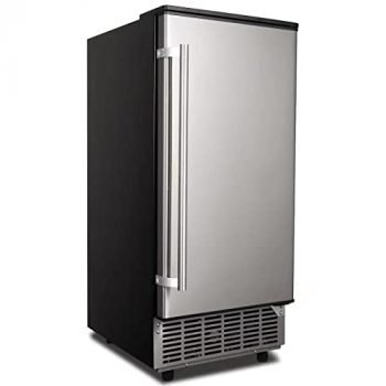 ADT Commercial Ice Machine Maker undercounter or Freestanding Built-in Ice Maker with 80lbs Daily (HZB-36F, Ice Machine, 14.96"x 19.29" x 33.85", 80, 1, 1)