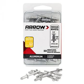 Arrow Fastener RMA3/16IP Medium Aluminum 3/16-Inch Rivets, 50-Pack