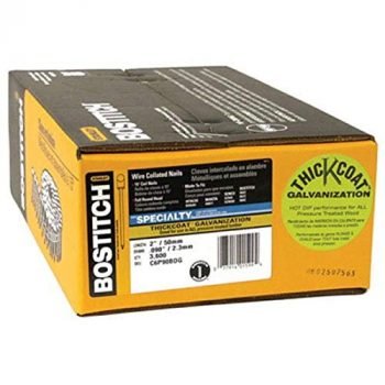 Bostitch C6P90BDG Thickcoat Round Head 2-Inch by .090-Inch 15 Degree Coil Framing Nail (3,600 per Box)