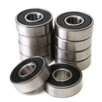 BZlamp 608RS 10 Pack Deep Groove Ball Bearing, Black Rubber Shielded, 8 x 22 x 7 mm Replacement for Scooters Roller Skate Longboard 3D Printer RepRap Wheel Skateboard Bearing ABEC-7 Grade