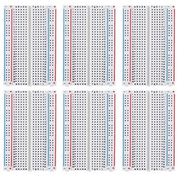 DEYUE breadboard Set Prototype Board - 6 PCS 400 Pin Solderless Board Kit for Raspberry pi and Arduino Project