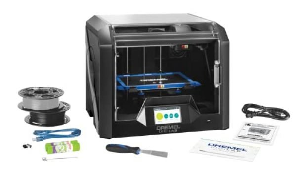 Dremel DigiLab Award Winning 3D45-01 3D Printer with Filament, Heated Build Plate, Auto 9-Point Leveling, PC & MAC OS, Chromebook, iPad Compatible, Nylon, ECO-ABS, PETG, PLA Print Capable