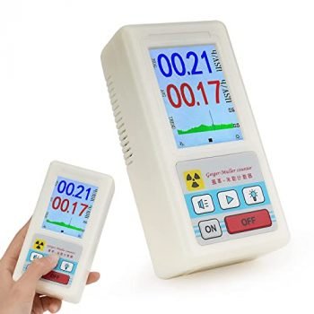 Geiger Counter Nuclear Radiation Detector - Professional Dosimeter Radiation Detector Radioactive Multi-Function Marble with Geiger Counter Digital Large Screen
