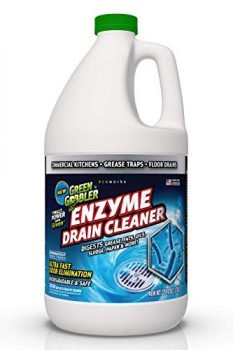 Green Gobbler ENZYMES for Grease Trap & Sewer - Controls Foul Odors & Breaks Down Grease, Paper, Fat & Oil in Sewer Lines, Septic Tanks & Grease Traps (1 Gallon)