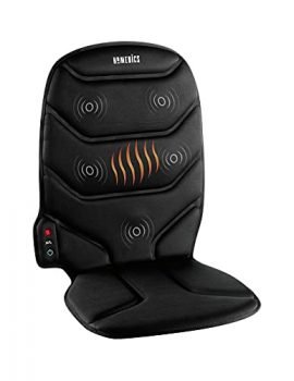 HoMedics Thera-P Heated Vibrating Comfort Massage Cushion with 5 Vibrating Motors and Soothing Heat for Aching or Sore Back