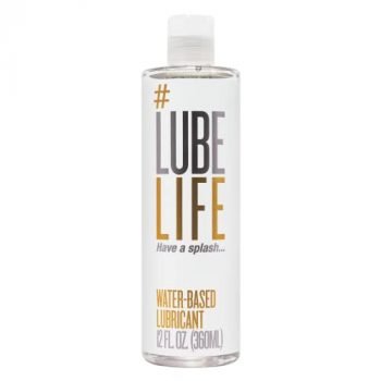 LubeLife Water-Based Personal Lubricant, Lube for Men, Women and Couples, Non-Staining, 12 Fl Oz