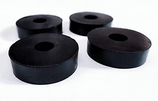 Masmoc Sorbothane Feet Rubber Washers Anti Vibration Isolation Pads 4Pack 1.5inch OD 0.5 inch ID 0.4 inch Thick 70 Duro Absorbs Up to 95% of Vibration