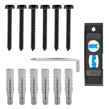 Mounting Dream Lag Bolt Kit for TV Wall Mount Comes with M8 Lag Bolt for Wood Stud, Fischer Anchors for Concrete Wall, Includes Allen Key and Bubble Level for Easy Installation MD5753