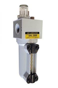 PneumaticPlus SAL2000M-N02B-MEP Miniature Compressed Air Lubricator 1/4" NPT - Metal Bowl, Bracket