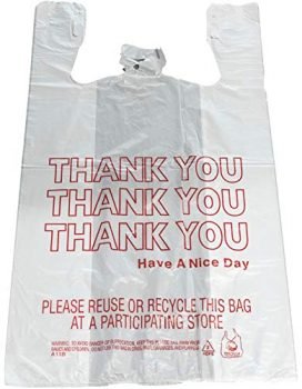 Reli. Thank You T-shirt Bags (350 Count) ( 11.5" x 6.5" x 21") (White) - Grocery, Shopping Bag, Restaurants, Convenience Store