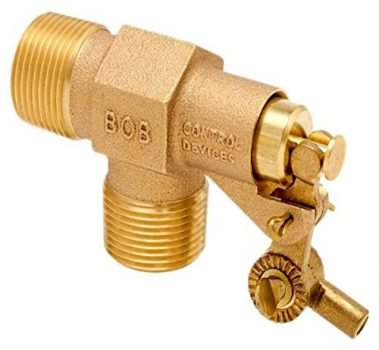 Robert Manufacturing R400-3/4 R400 Series Bob Red Brass Float Valve, 3/4" NPT Male Inlet x 3/4" NPT Male Outlet, 39.9 gpm at 85 psi Pressure