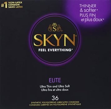 SKYN Elite – 36 Count – Ultra-Thin, Lubricated Latex-Free Condoms