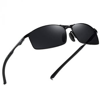 Sports Full Reading Sunglasses Men's Polarized Outdoor Driving Classic Reader Presbyopic Goggles Sun Glasses Diopter (black, 2.0)