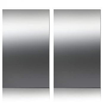 Stainless Steel Sheet, Metal Sheet for Crafting, Flat Sheets of Metal for Kitchen DIY Craft Making, 12 x 6 x 0.018 Inch (2 Pcs, 12 x 6 x 0.018 Inch)