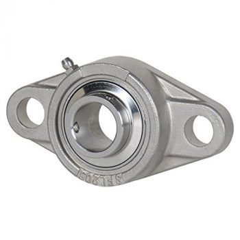 SUCSFL 204-12 Stainless Steel Flange Bearing Unit 3/4" Bore with Set Screw Suitable for Engines & Pump Paper Mill Off-Shore